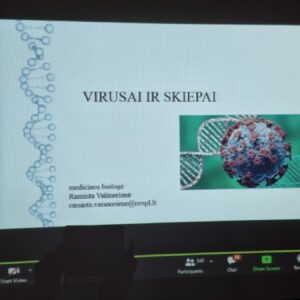 VIRTUALI PAMOKA APIE VIRUSUS IR SKIEPUS